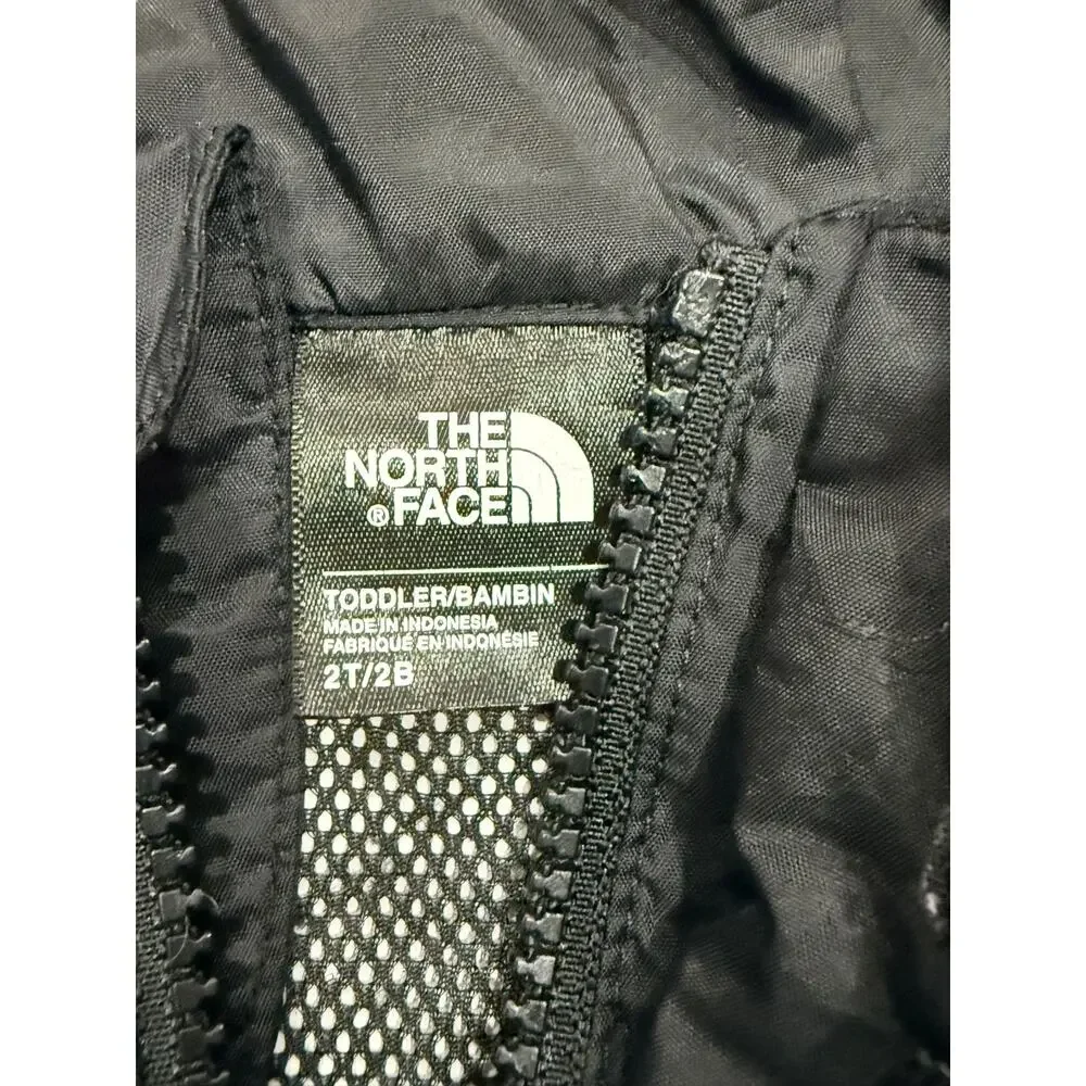 The North Face Toddler 2T Black Full Zip Hooded Fleece Jacket